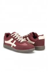 Womens Sneakers - Claret Red - Ruby