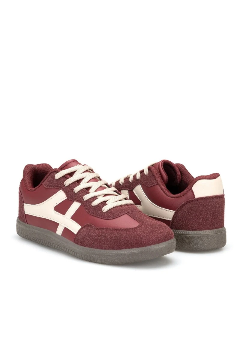 Womens Sneakers - Claret Red - Ruby