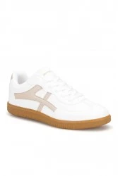 Womens Sneakers - White Beige - Ruby