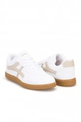 Womens Sneakers - White Beige - Ruby