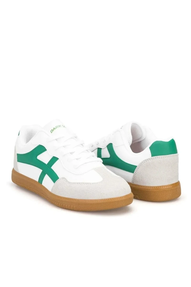 Womens Sneakers - White Green - Ruby