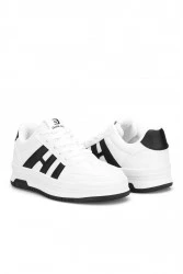 Women's Sneakers - White Black - DS Sage