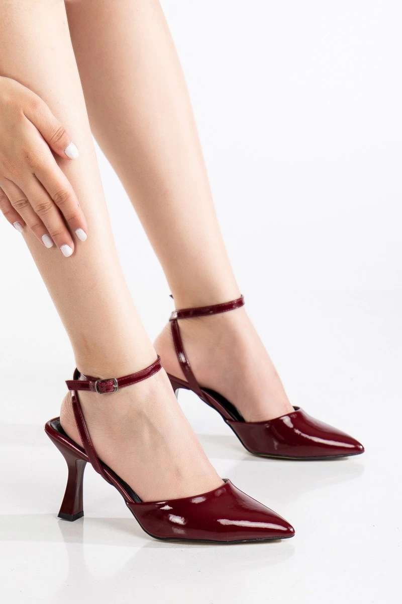Mid Heel Shoes - Aster - Red