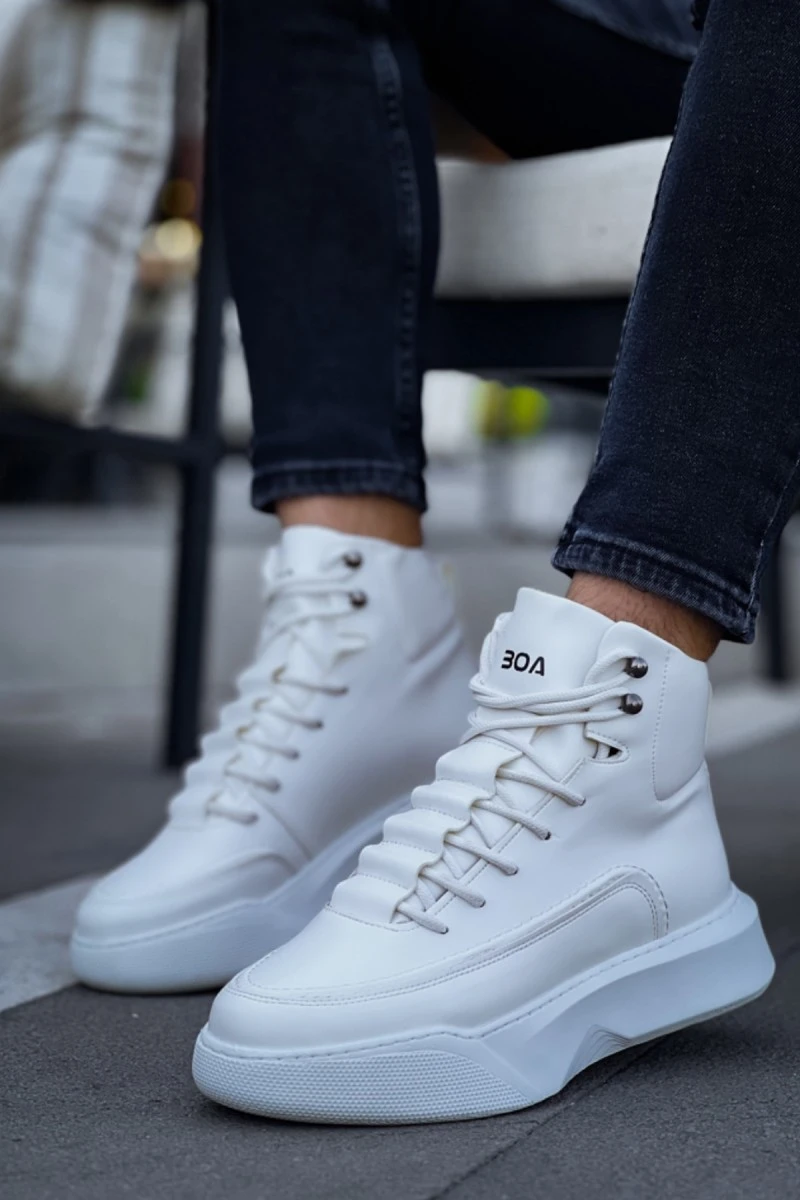 Mens Boots - White - 0321 Mens Boots - White - 0321