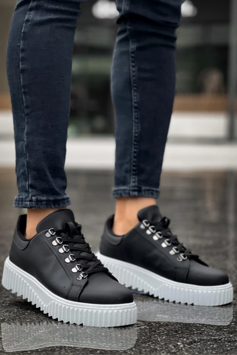 Mens Sneakers - Black White - 505