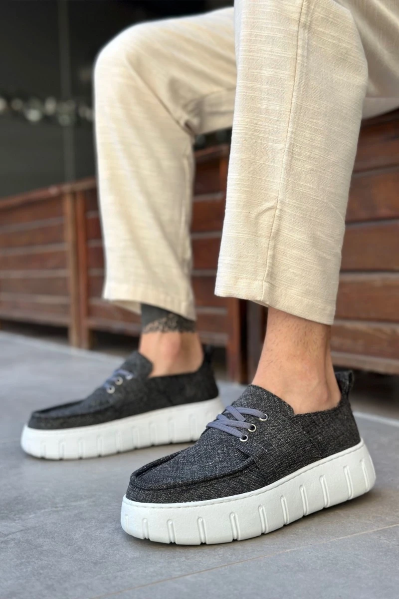 Mens Casual Shoes - Gray - 676