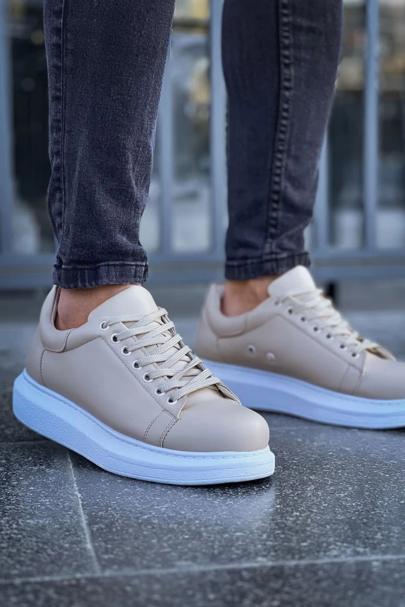 Mens Sneakers - Beige - Apollo Mens Sneakers - Beige - Apollo