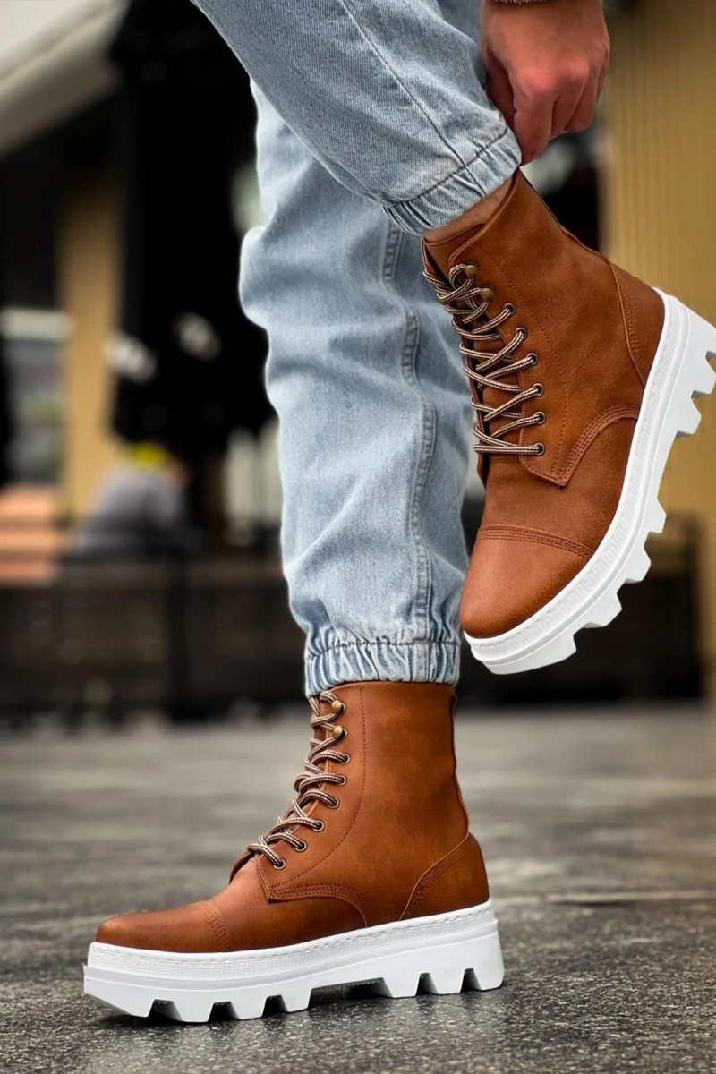 Mens Boots - Tan - 023