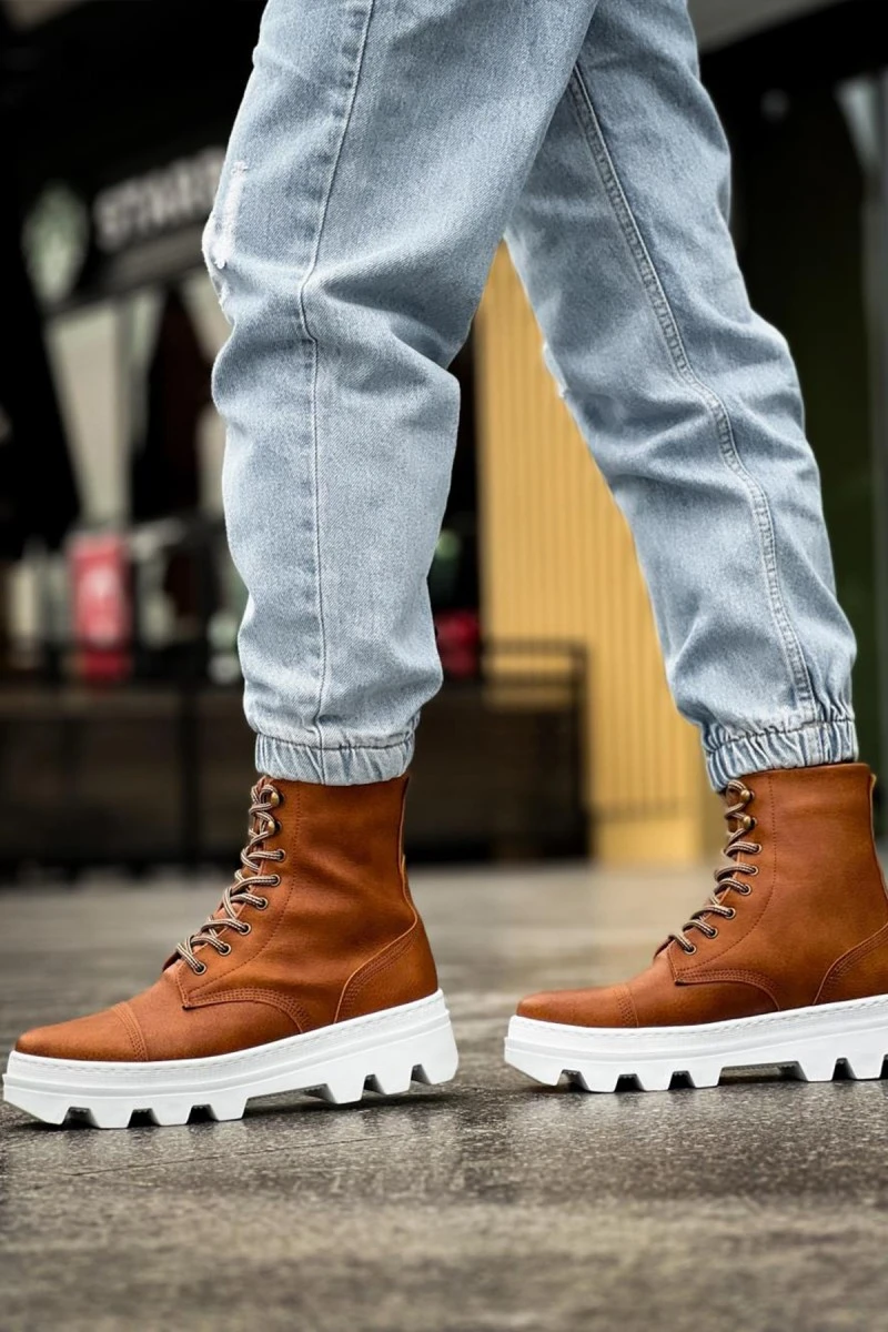 Mens Boots - Tan - 023