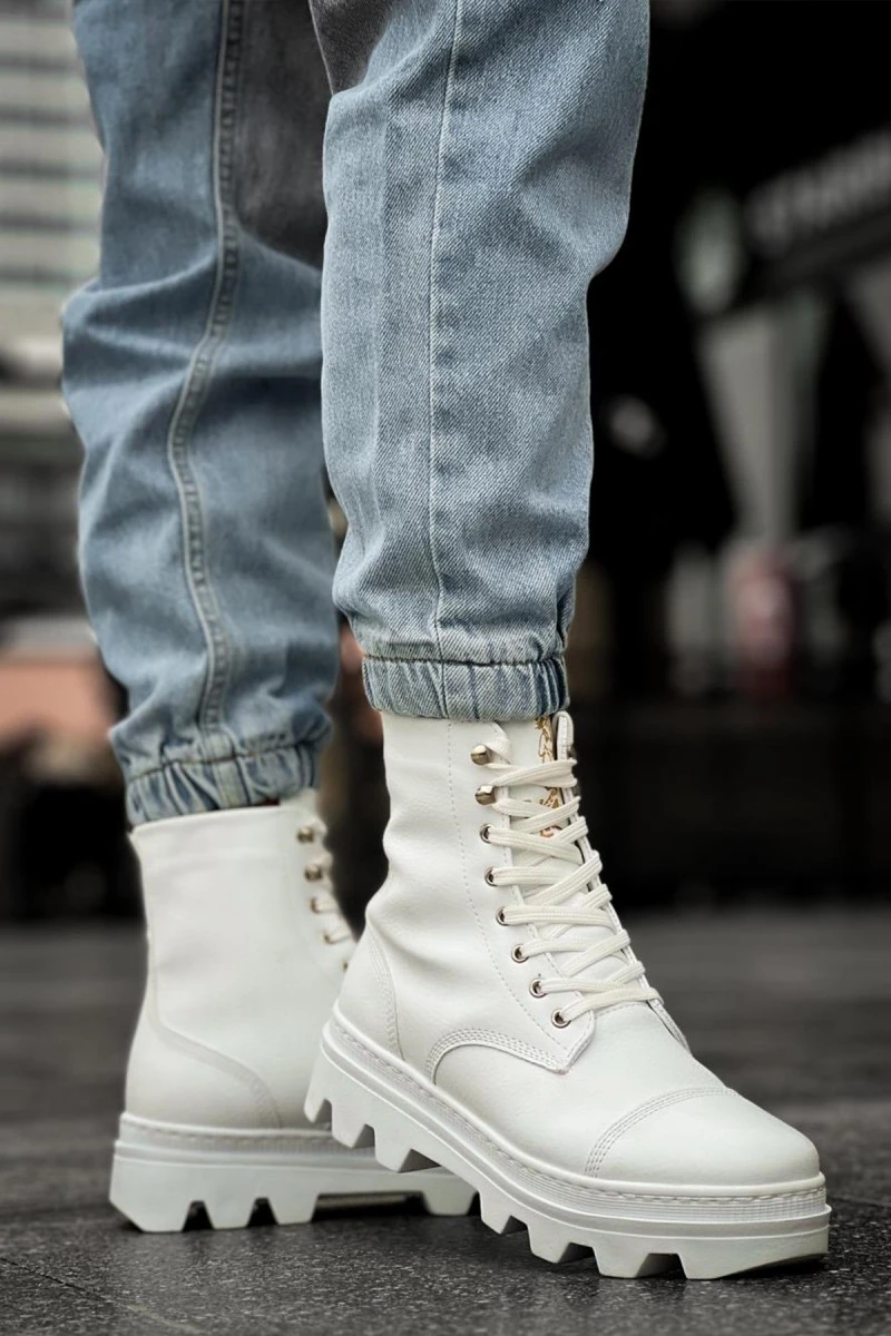 Men’s Boots - White - 023