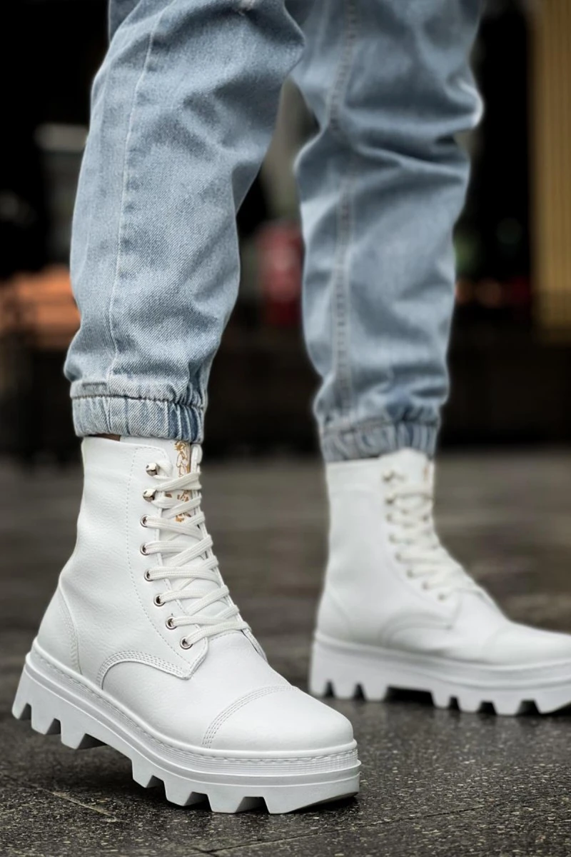 Men’s Boots - White - 023 Men’s Boots - White - 023