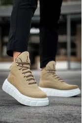 Men’s Boots - Beige Suede - 104