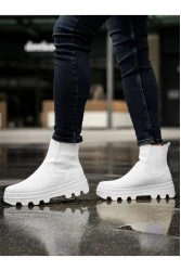 Mens Boots - White - 113