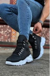 Men’s Boots - Black White - 07
