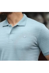 Mens Polo T-shirt - Blue - 002