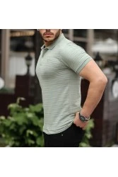 Mens Polo T-shirt - Light Green - 002