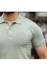 Mens Polo T-shirt - Light Green - 002