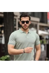 Mens Polo T-shirt - Light Green - 002