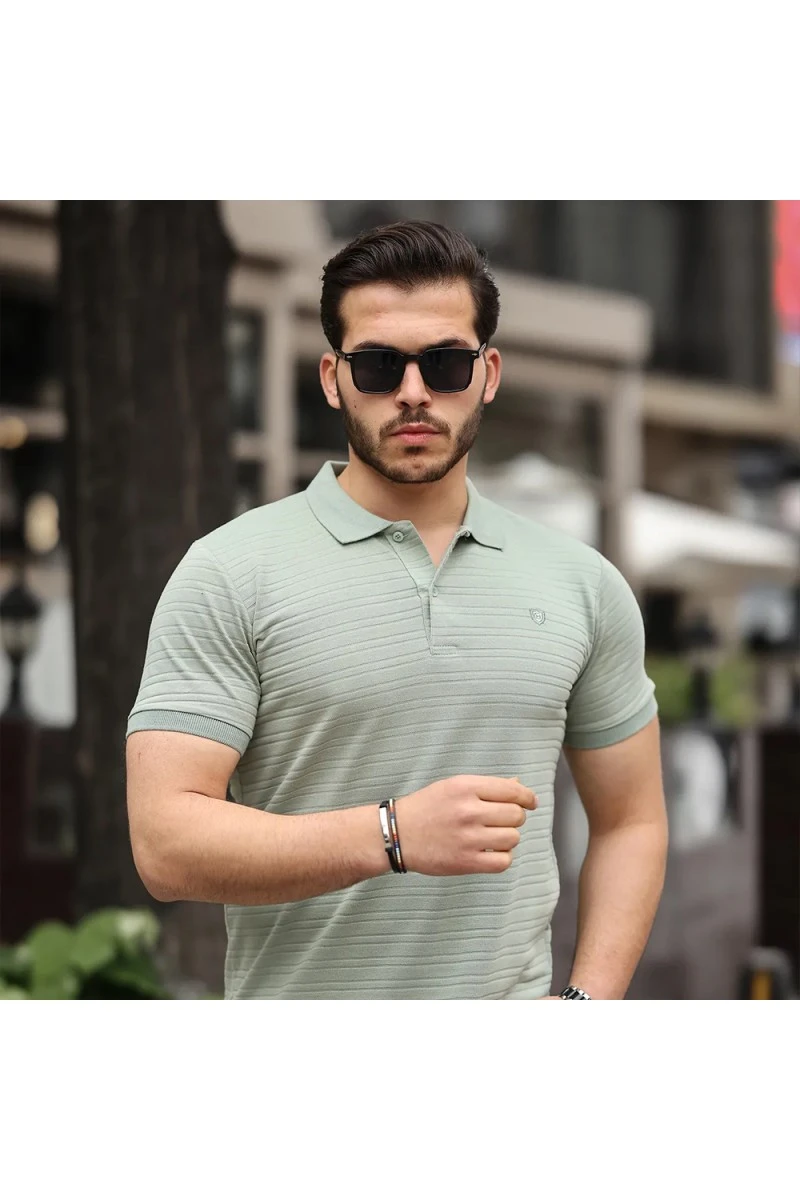 Mens Polo T-shirt - Light Green - 002