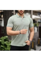 Mens Polo T-shirt - Light Green - 002