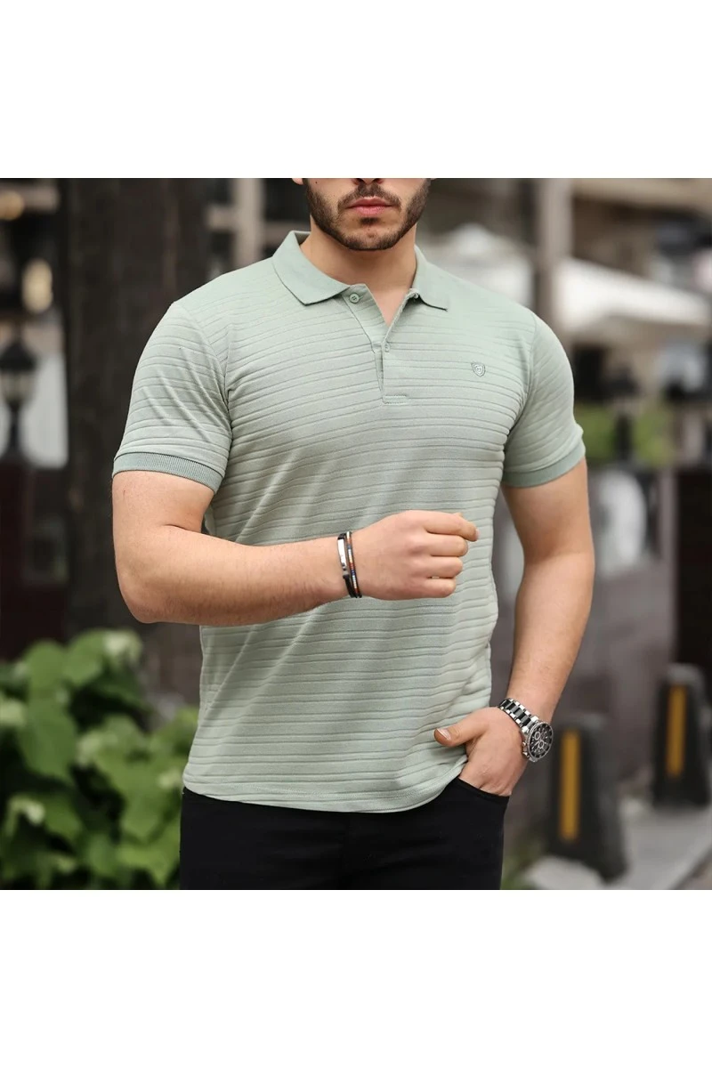 Mens Polo T-shirt - Light Green - 002