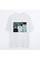 Unisex  Oversized T-shirt  - White - Müslüm FT 2pac
