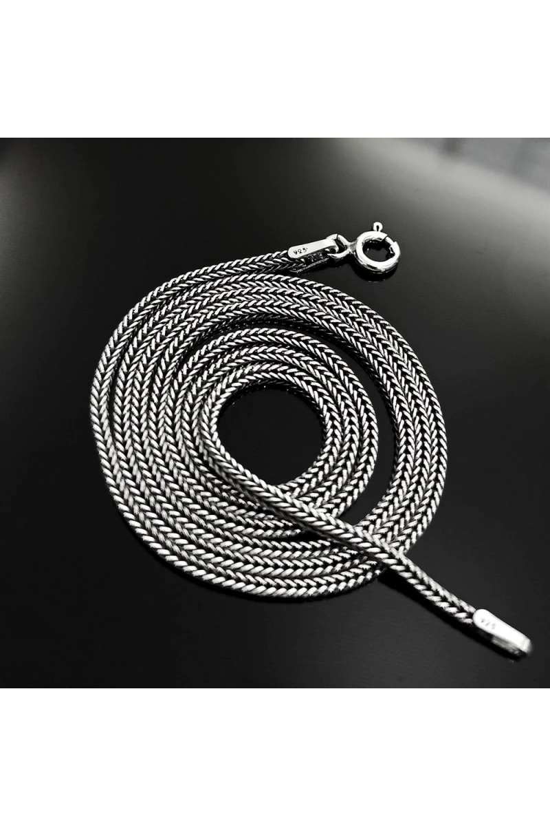 Mens Necklace - Silver - 57