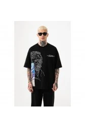 Unisex Oversized T-shirt  - Black - VAN GOGH