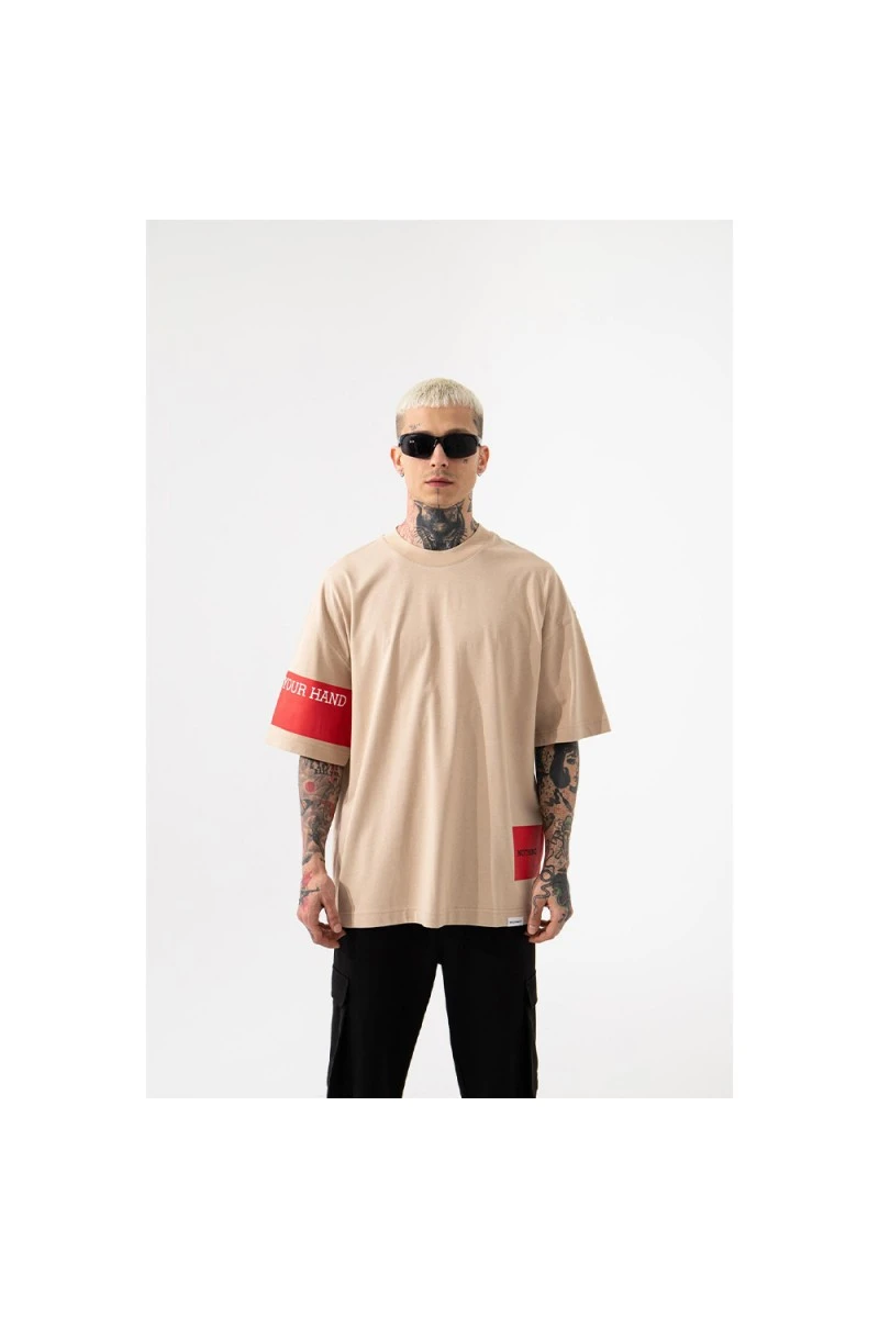 Unisex Oversized T-shirt  - Beige