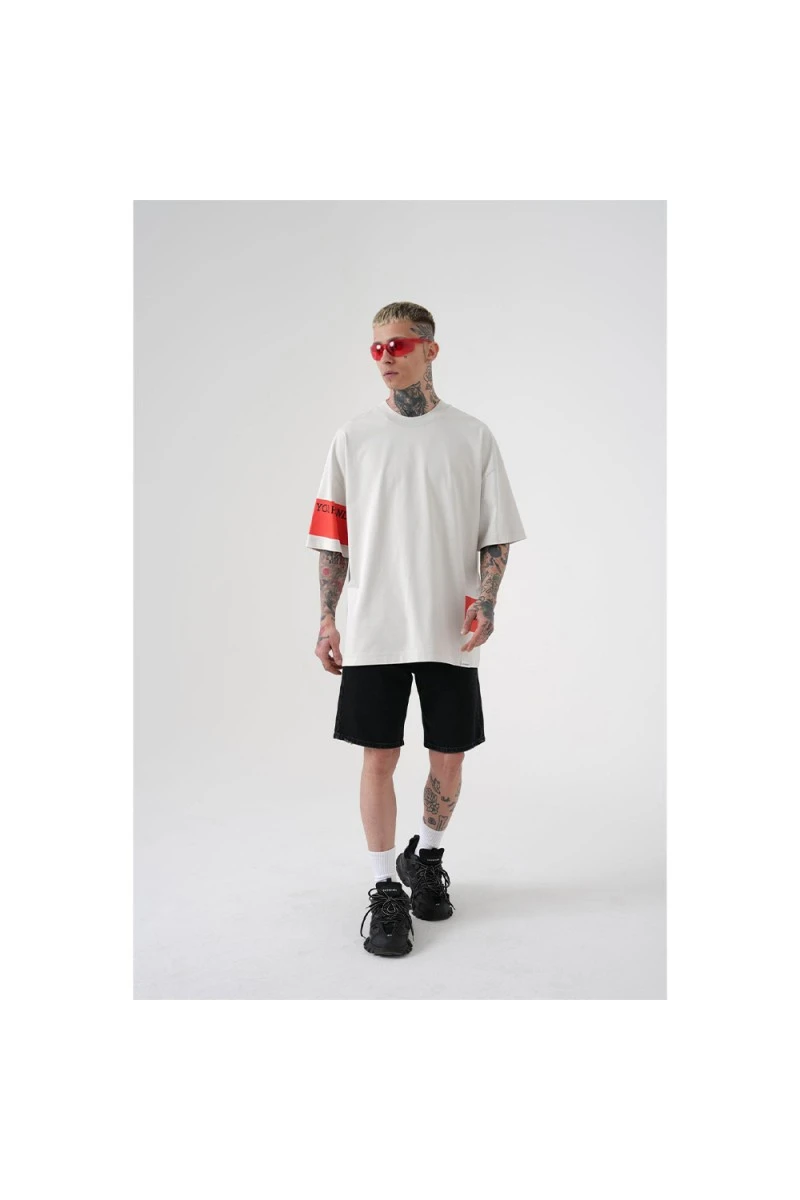 Unisex Oversized T-shirt  - Gray - 2