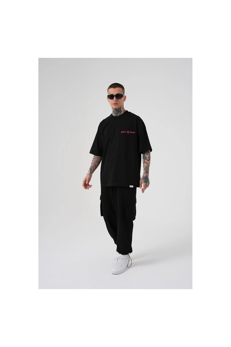 Unisex Oversized T-shirt - Black - Mchnst