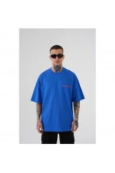 Unisex Oversized T-shirt - Blue - Mchnst