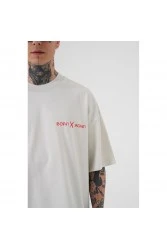 Unisex Oversized T-shirt - Gray - Mchnst