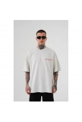 Unisex Oversized T-shirt - Gray - Mchnst