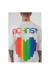 Unisex Oversized T-shirt - Gray - Mchnst