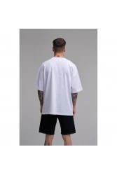 Unisex Oversized T-shirt - White - Rose