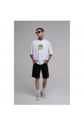 Unisex Oversized T-shirt  - White - Duck