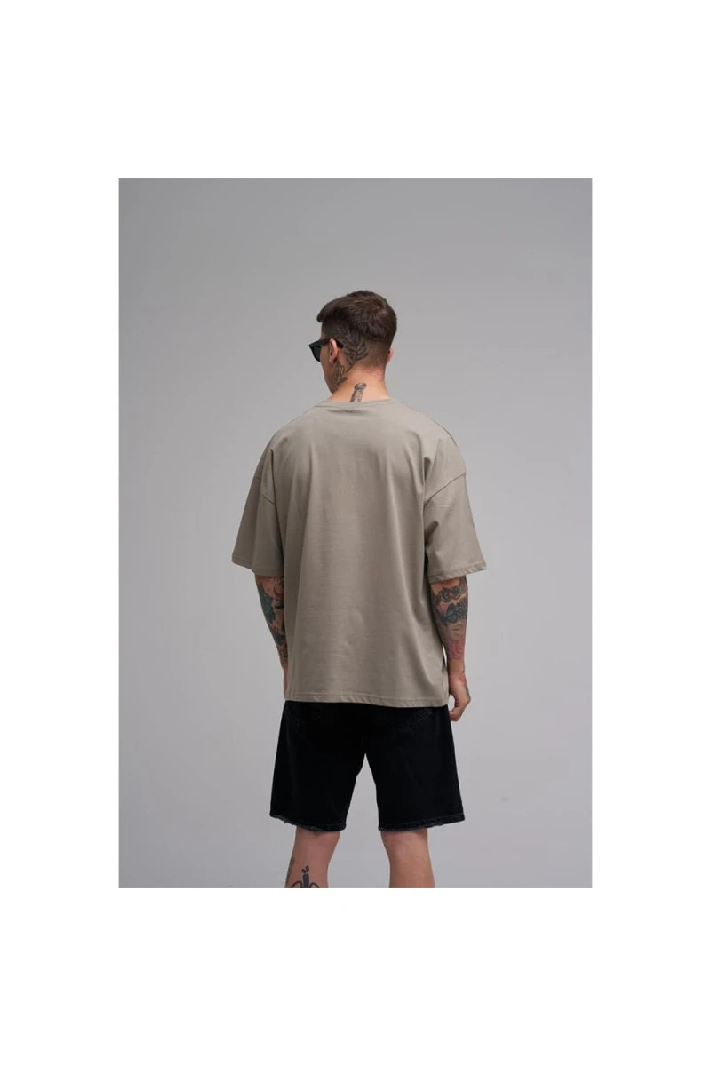 Unisex Oversized T-shirt - Khaki - Duck