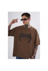 Unisex Oversized T-shirt - Brown - Disorder