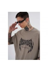 Unisex Oversized T-shirt - Khaki - Disorder