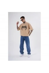 Unisex Oversized T-shirt - Beige - Disorder