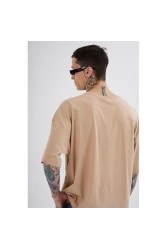 Unisex Oversized T-shirt - Beige - Disorder