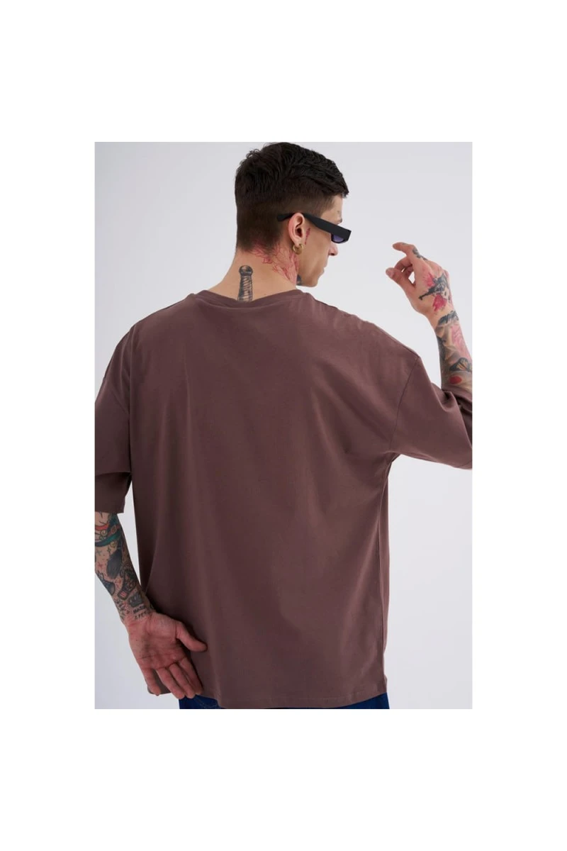 Unisex Oversized T-shirt - Damson - Disorder