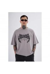 Unisex Oversized T-shirt - Gray - Disorder