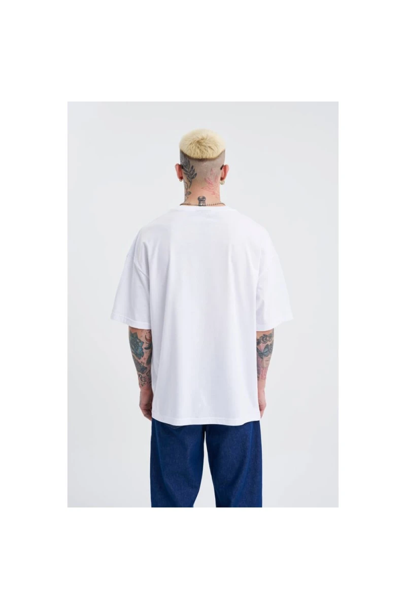 Unisex Oversized T-shirt - White - Dangerous But Fun