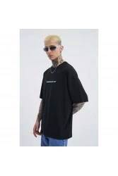 Unisex Oversized T-shirt - Black - Dangerous But Fun
