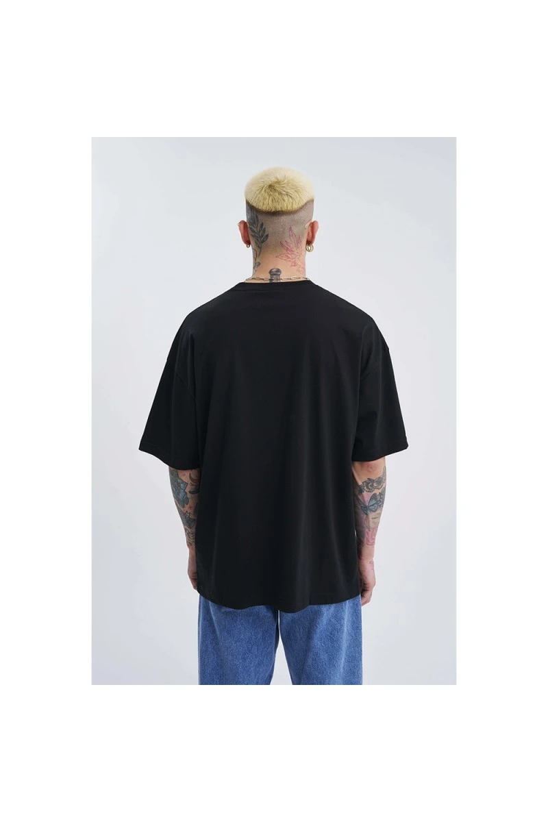 Unisex Oversized T-shirt - Black - Dangerous But Fun
