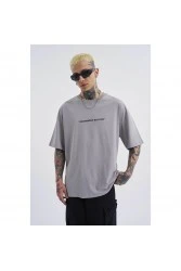 Unisex Oversized T-shirt - Ice Gray - Dangerous But Fun