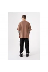 Unisex Oversized T-shirt - Brown - Free Spirit