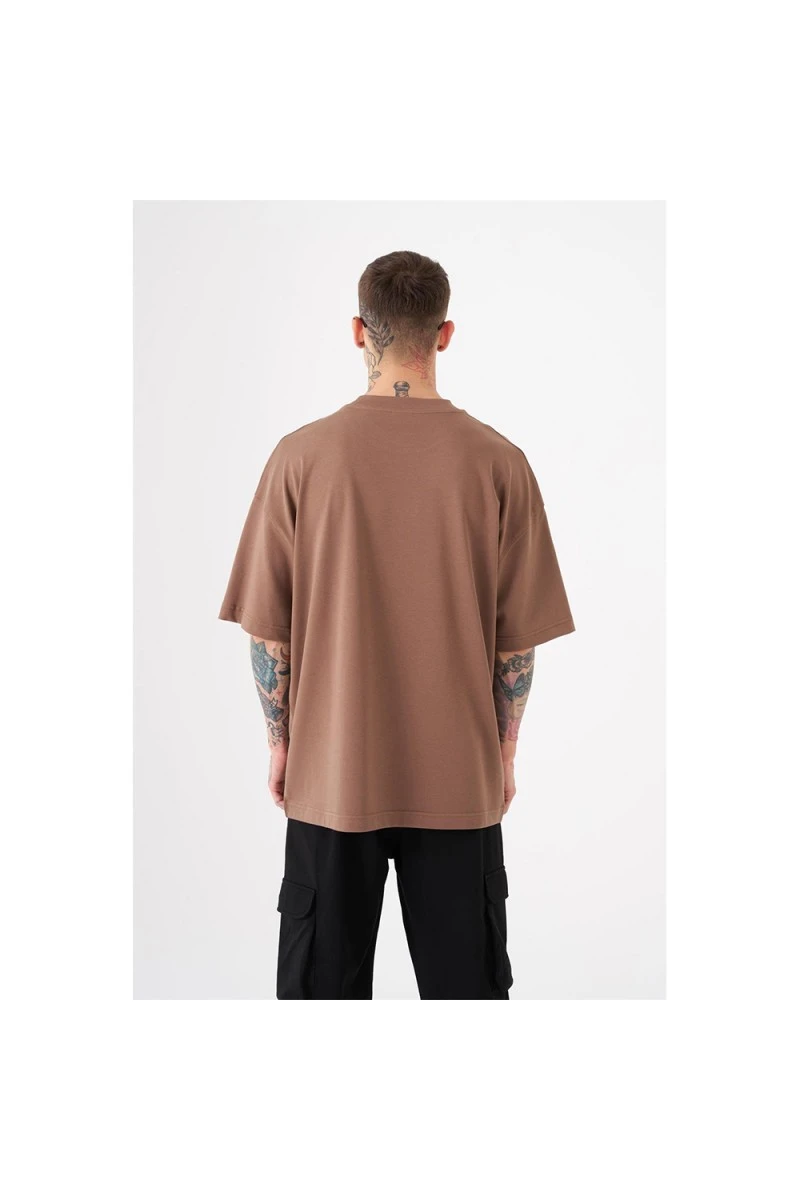 Unisex Oversized T-shirt - Brown - Free Spirit